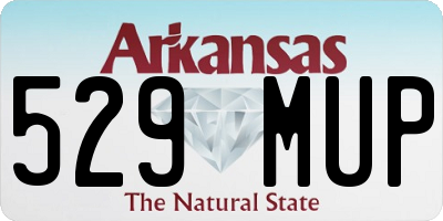 AR license plate 529MUP