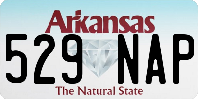 AR license plate 529NAP