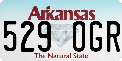 AR license plate 529OGR