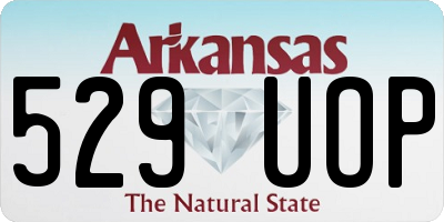 AR license plate 529UOP