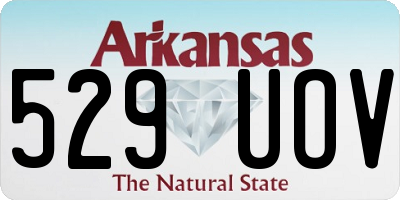 AR license plate 529UOV