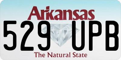 AR license plate 529UPB