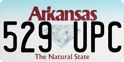 AR license plate 529UPC