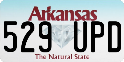 AR license plate 529UPD