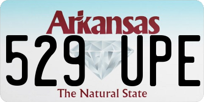 AR license plate 529UPE