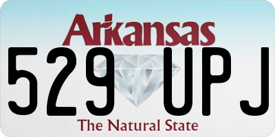 AR license plate 529UPJ