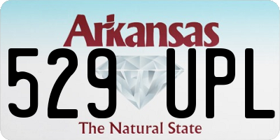 AR license plate 529UPL