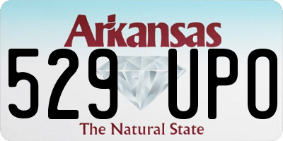 AR license plate 529UPO
