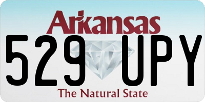 AR license plate 529UPY