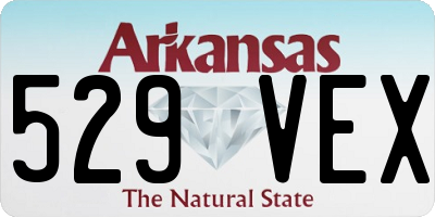 AR license plate 529VEX