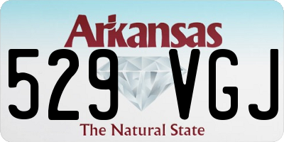 AR license plate 529VGJ