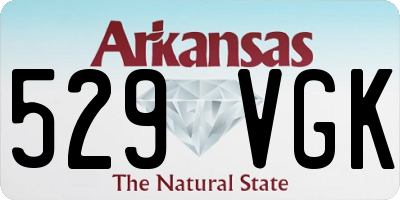 AR license plate 529VGK