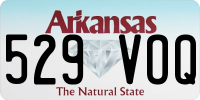 AR license plate 529VOQ