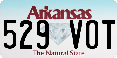 AR license plate 529VOT