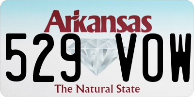 AR license plate 529VOW
