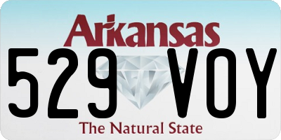 AR license plate 529VOY