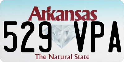 AR license plate 529VPA