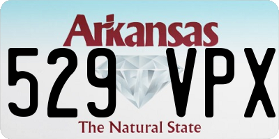 AR license plate 529VPX