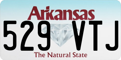 AR license plate 529VTJ