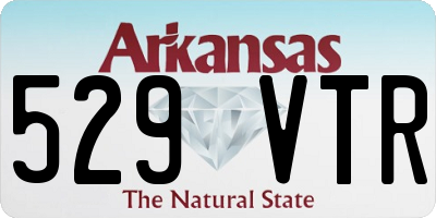AR license plate 529VTR