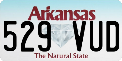 AR license plate 529VUD