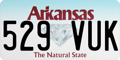 AR license plate 529VUK