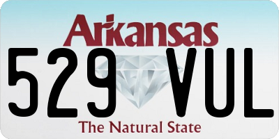 AR license plate 529VUL