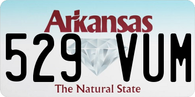 AR license plate 529VUM