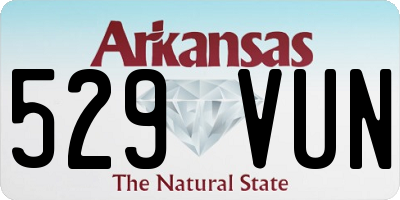 AR license plate 529VUN