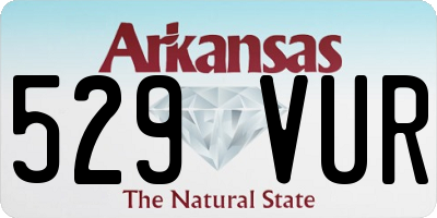 AR license plate 529VUR