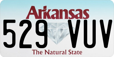 AR license plate 529VUV
