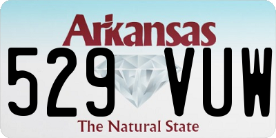 AR license plate 529VUW