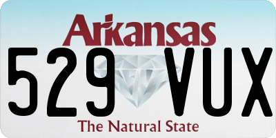 AR license plate 529VUX