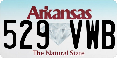 AR license plate 529VWB