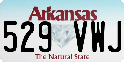AR license plate 529VWJ