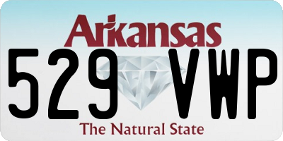 AR license plate 529VWP