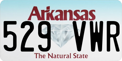 AR license plate 529VWR