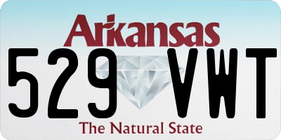 AR license plate 529VWT