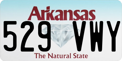 AR license plate 529VWY