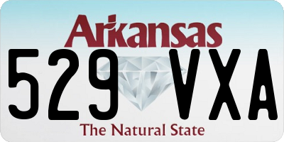 AR license plate 529VXA