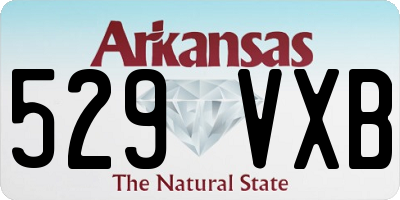 AR license plate 529VXB