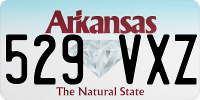 AR license plate 529VXZ