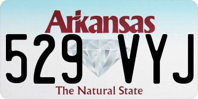 AR license plate 529VYJ