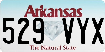 AR license plate 529VYX