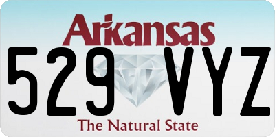 AR license plate 529VYZ