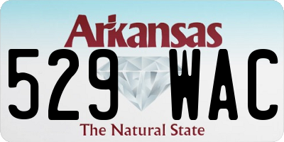 AR license plate 529WAC
