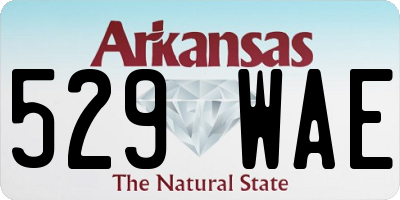 AR license plate 529WAE