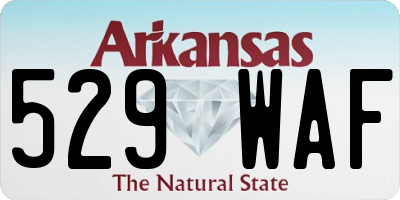 AR license plate 529WAF