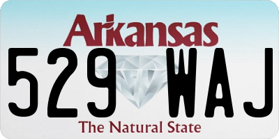 AR license plate 529WAJ