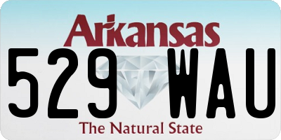 AR license plate 529WAU